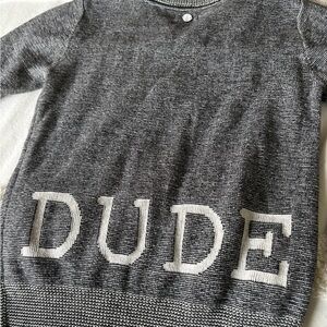 Ikks Black and Cream Knit Sweater